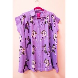 Queen of Sparkles - Purple Sequin Football Dress